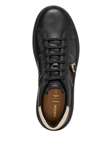Sneakerși Geox cu dungi negru