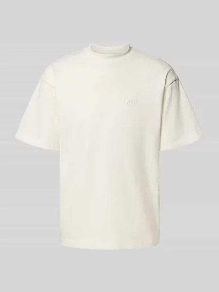 T-shirt z okrągłym dekoltem Prohibited biała