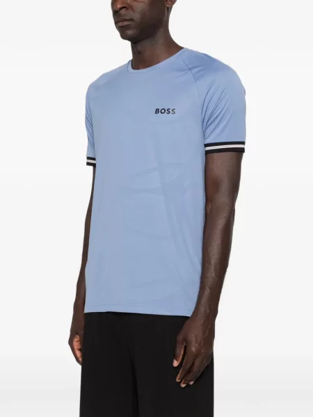 Tricou Boss cu imagine albastru