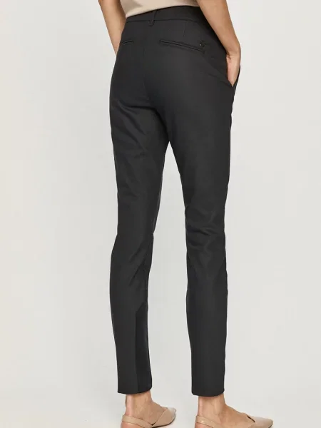 MOS MOSH Spodnie Kobieta Niebieski M Slim-fit Trousers granatowe