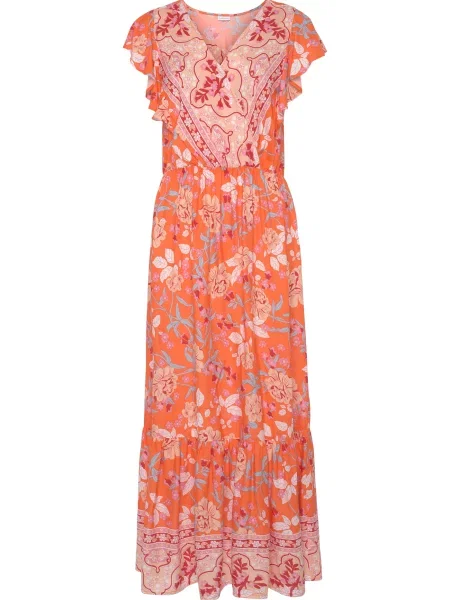 LASCANA Rochie portocaliu / portocaliu caisă / roz deschis roșu