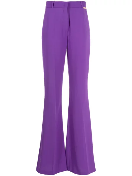 Szerokie spodnie Zuhair Murad fioletowe