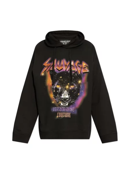 Bluza Versace Jeans Couture z nadrukiem czarna