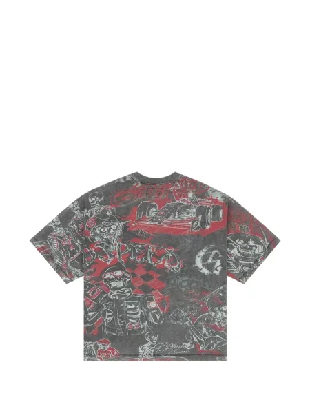 Tricou Godspeed cu imagine gri
