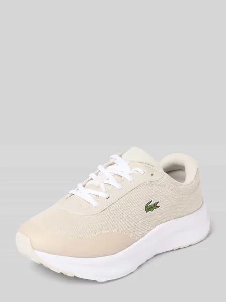 Sneakersy z wyhaftowanym logo model NEO RUN ACE' Lacoste białe