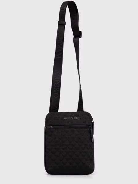 Taška Emporio Armani bez podpätku v biznis štýle čierna