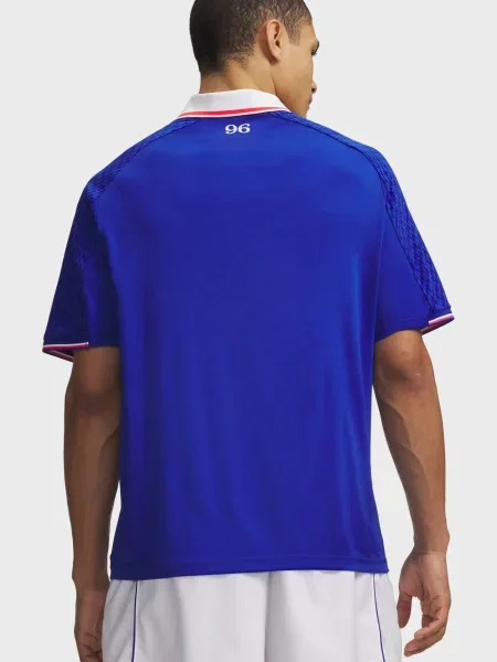 Поло Under Armour с принтом синее