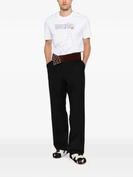 Tricou Moschino cu imagine alb