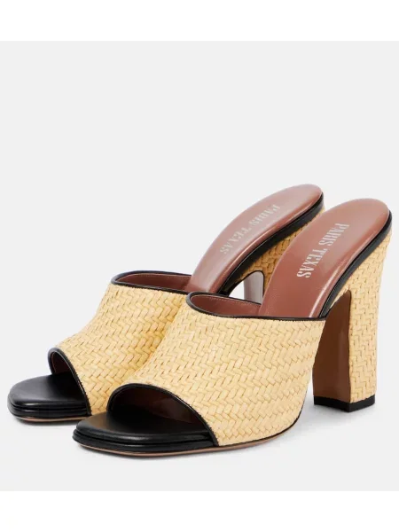 Papuci tip mules Paris Texas din piele