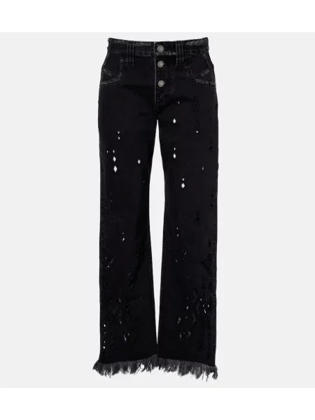 Blugi evazați Isabel Marant evazate negru