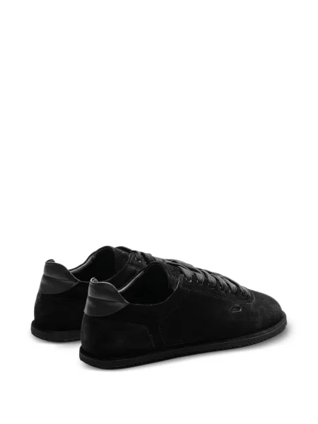 Sneakerși Referenc din piele de căprioară negru
