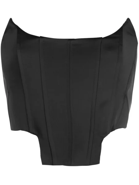 Top Giuseppe Di Morabito din satin negru