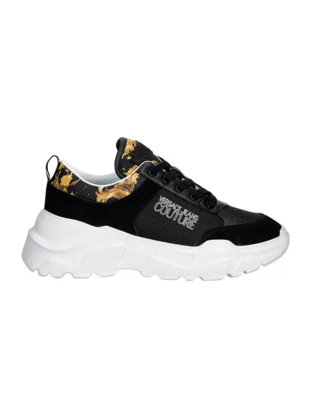 Sneakersy Versace Jeans Couture skórzane czarne