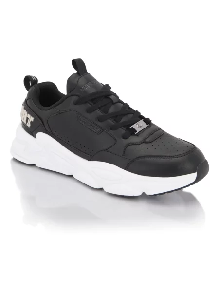 Sneakersy Plein Sport skórzane czarne