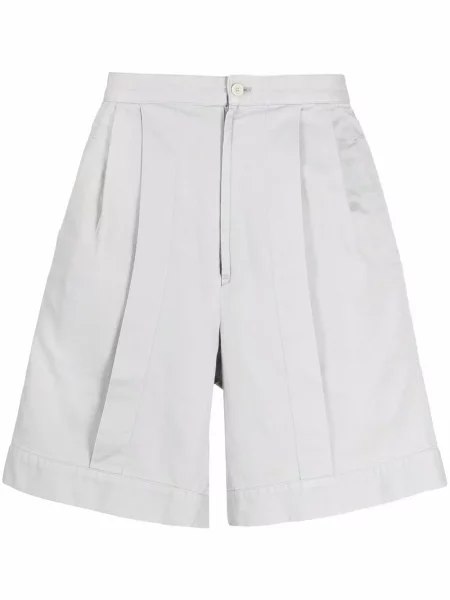 Pás bermudy Issey Miyake Pre-owned šedé