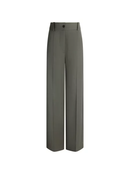 Pantaloni Patou evazate verde