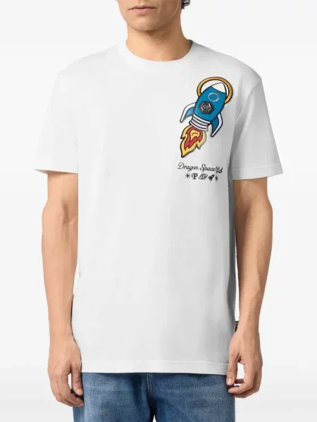 Tricou Philipp Plein alb