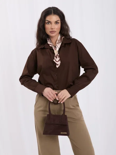 Košulja Italy Moda smeđa