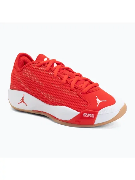 Încălțăminte de baschet pentru bărbați Nike Jordan Luka 77 Chile Red/Gum Light Brown/White alb