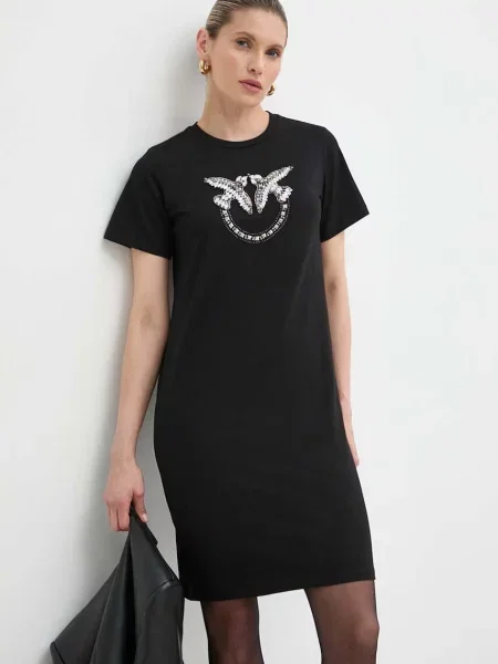 Сукня Pinko Answear Exclusive mini пряма чорний