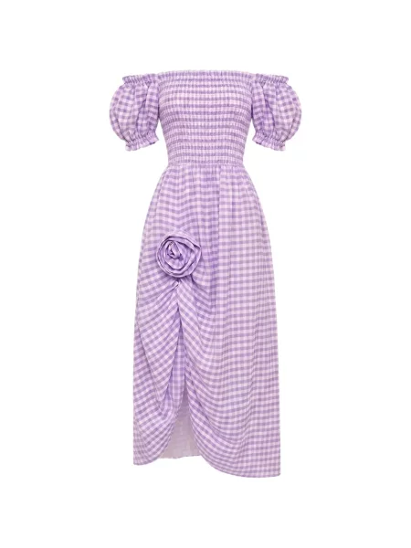 Rochie maxi Sleeper cu imagine violet