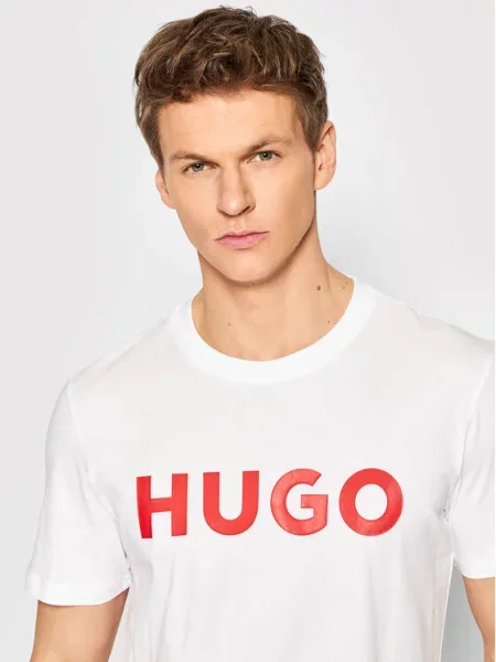Hugo Majica Dulivio Regular Fit bela