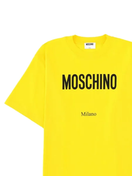 Tricou Moschino cu imagine galben