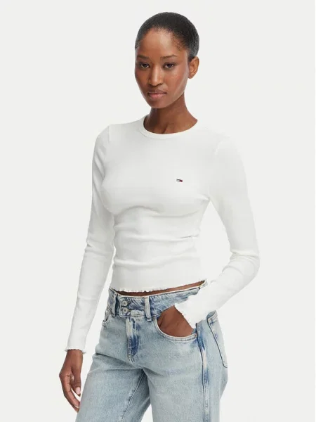 Tommy Jeans Bluza bela
