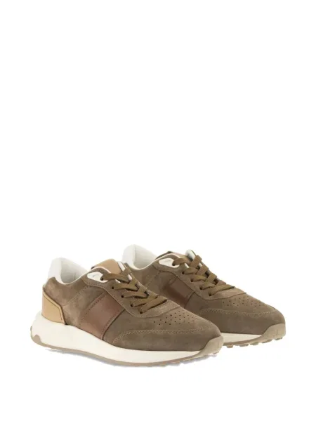 Sneakerși Tod's din piele de căprioară maro