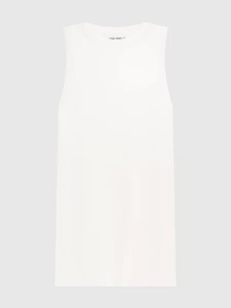 Топ Amya в рубчик з кашеміром Lisa Yang білий