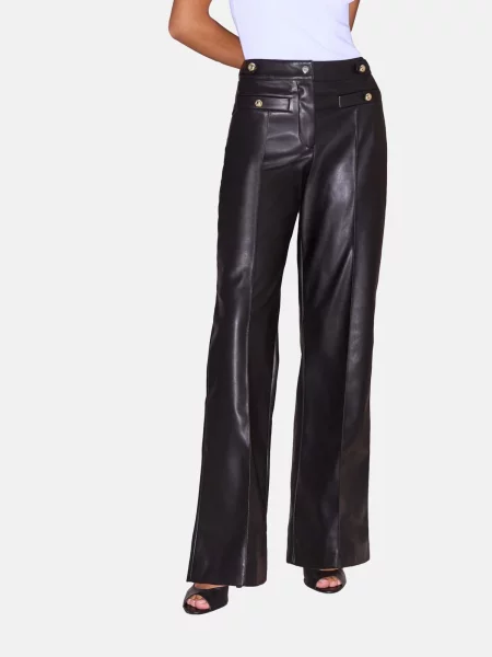 Lipsy Pantaloni cu dungă negru