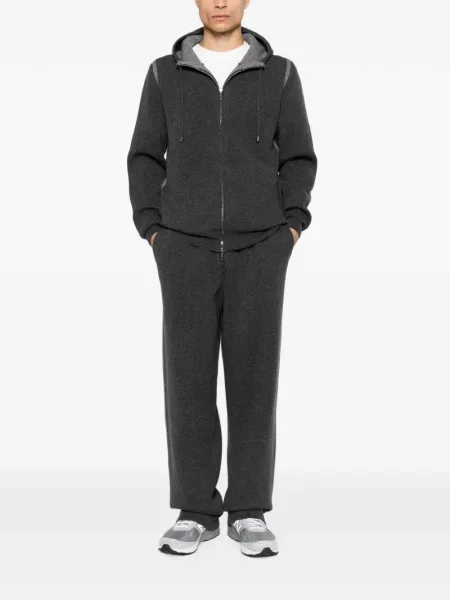 Hoodie Panicale με κορδόνι γκρι