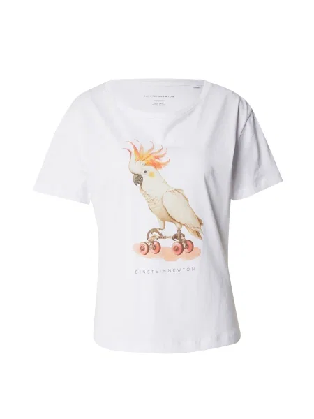 EINSTEIN & NEWTON Tricou bej / maro / portocaliu alb