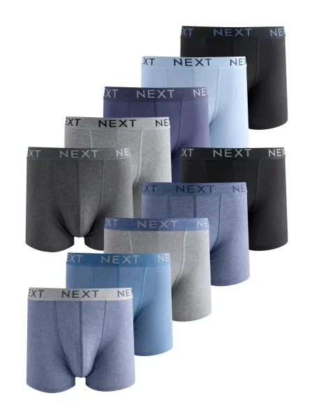 Next Boksarice nočno modra / pastelno modra / progasto modra / siva / pegasto siva črna