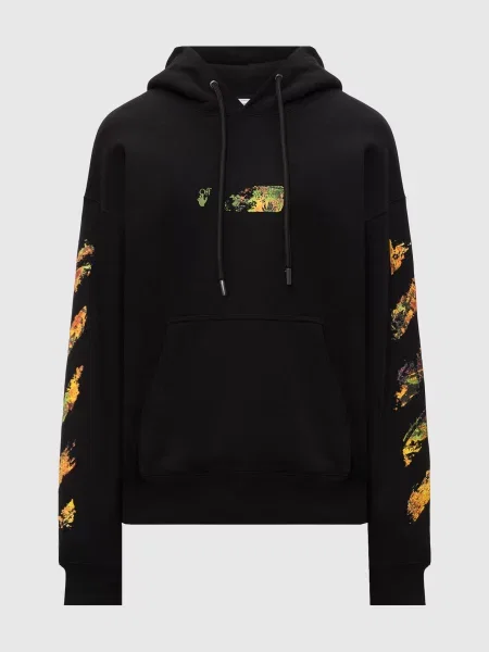 Худі з Spices Arrow принтом Off-white чорне