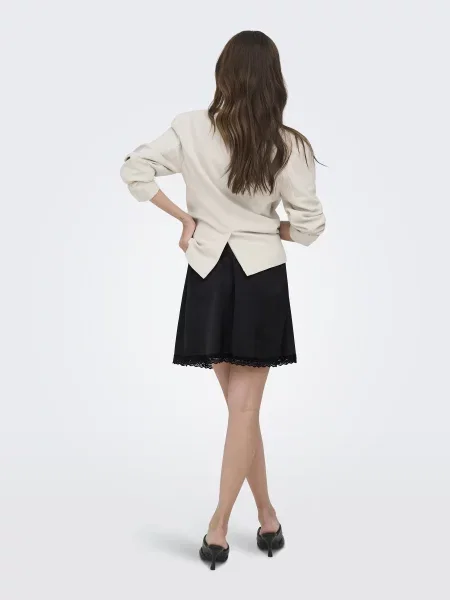 Спідниця міні Only MENUS LACE SATIN SHORT SKIRT чорний