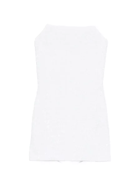 Sukienka mini Oséree z cekinami biała