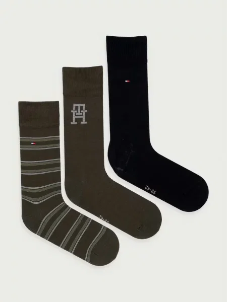 Tommy Hilfiger čarape za žene zelena