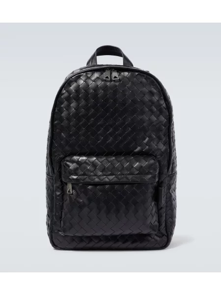 Rucsac Bottega Veneta din piele negru