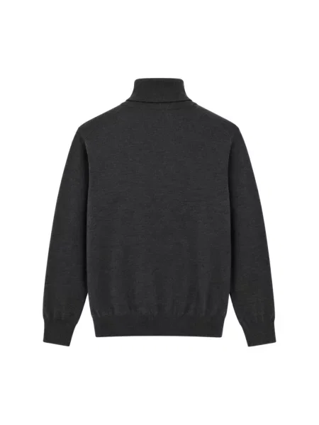 Sweter z golfem Canali szary