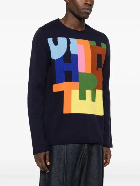 Pulover Comme Des Garçons Shirt albastru