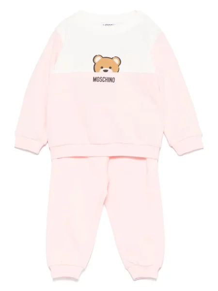 Komplet dresowy dziecięcy Moschino różowy