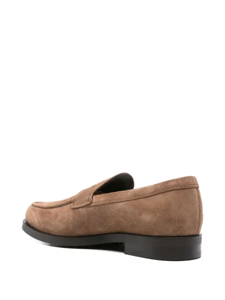 Pantofi loafer Tod's din piele de căprioară maro