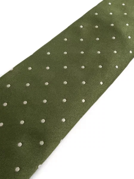 Cravată Tom Ford de mătase cu buline verde