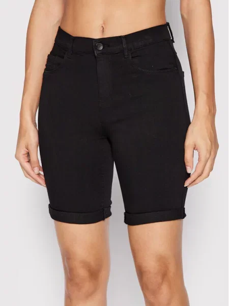 Szorty jeansowe o kroju slim fit z 5 model ‘RAIN LIFE’ Only czarne