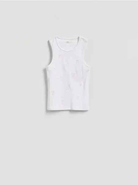 Haftowana koszula Reserved biała