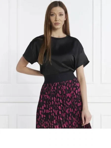 HUGO Tricou Smart Crew negru