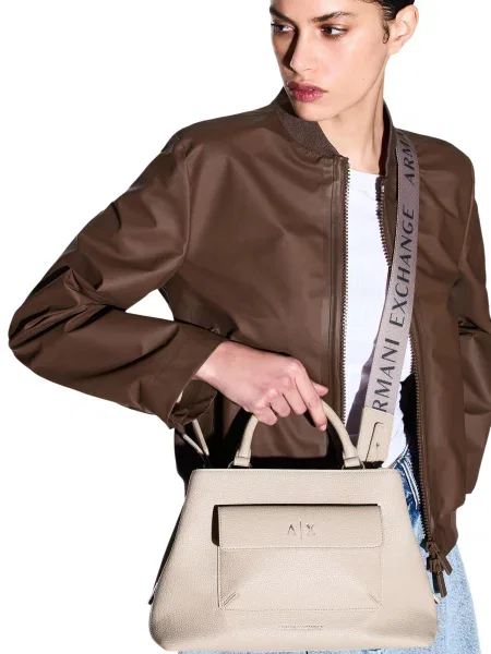 Geantă shopper Armani bej