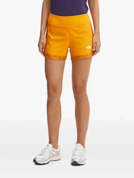 Pantaloni scurți The North Face cu imagine portocaliu