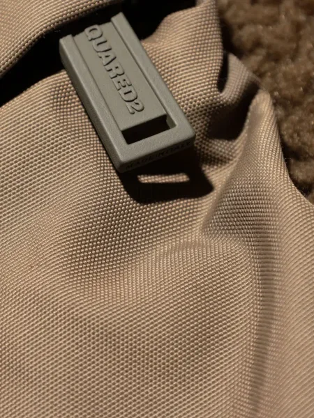 Hanorac cu glugă Dsquared2 din fleece maro